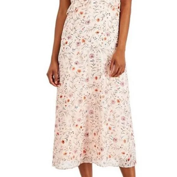 INC Spring/Summer Ruffle Floral Print Sheath Dress Sz 8 NWT - Picture 4 of 11